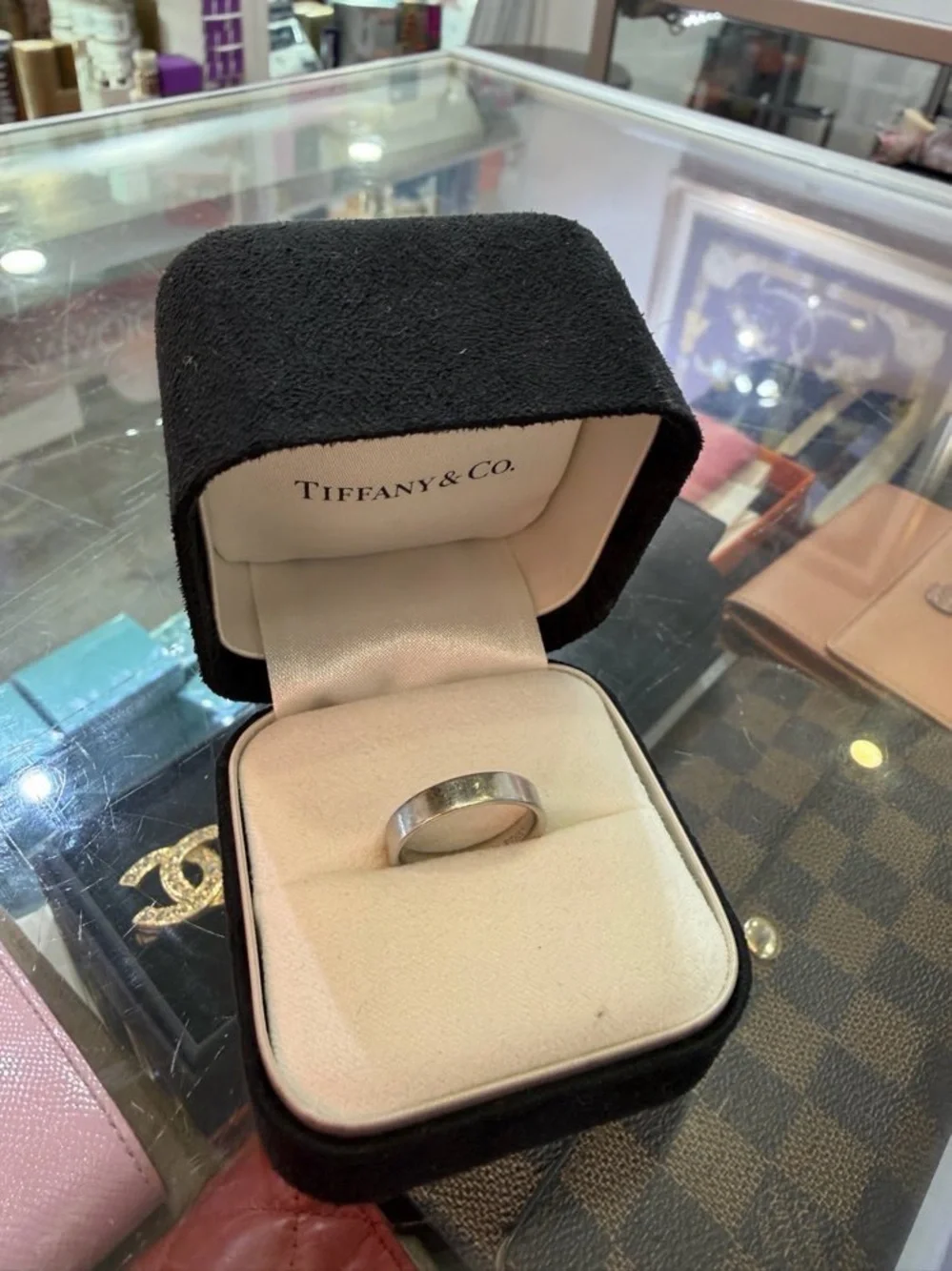 Tiffany & Co. Men's Sterling Band in Silver on Tiffany Blue Box
